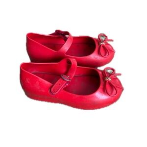 Mini Melissa Toddler Girls Sweet Love Flats Red size 9